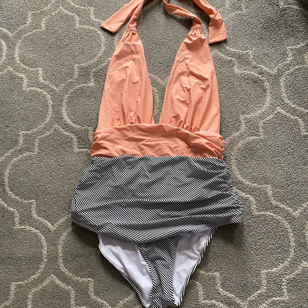 Keeping You Accompanied Stripe One Piece Swimsuit